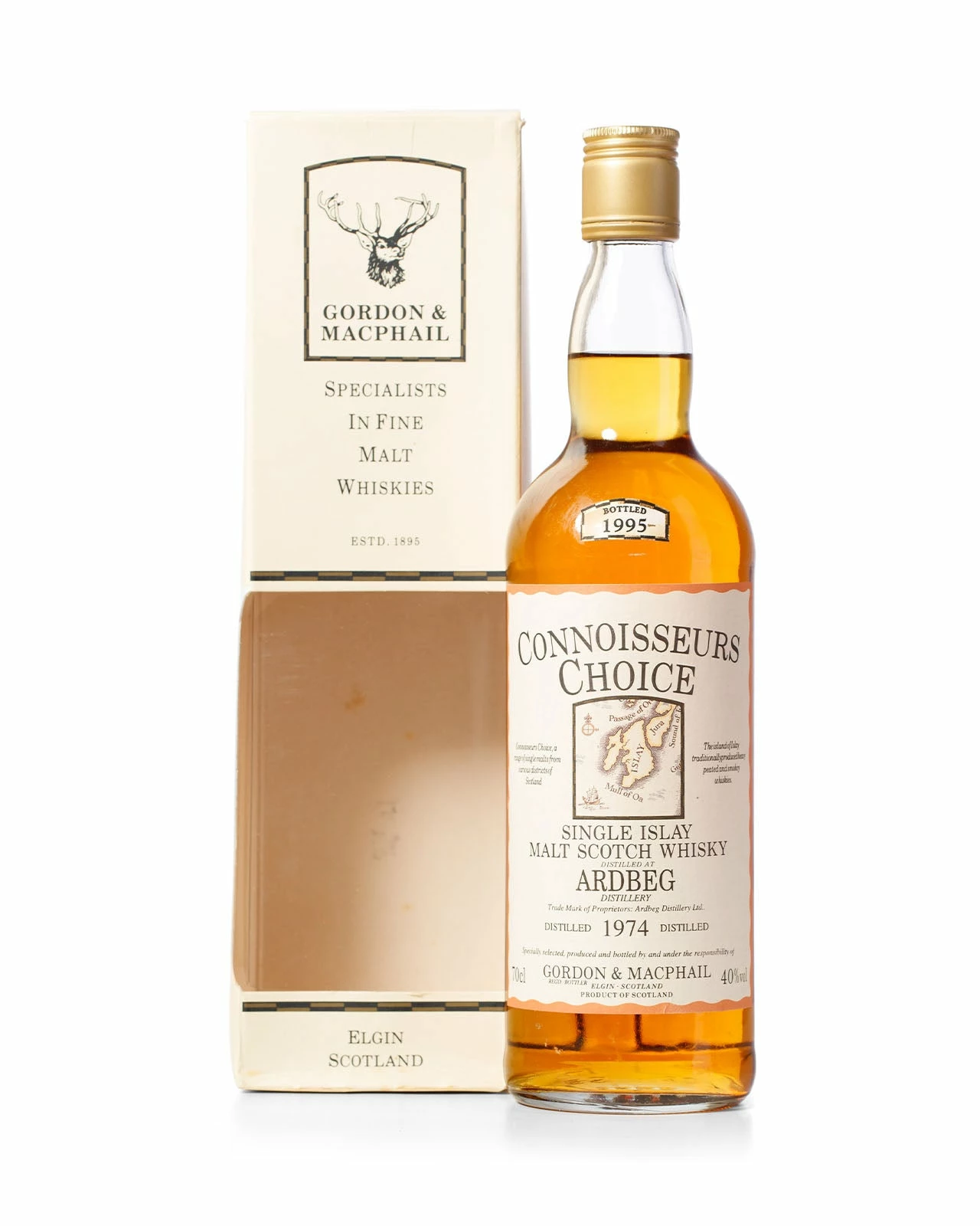 Ardbeg 1974 21 Year Old Connoisseurs Choice Gordon & Macphail Bottled 1995 With Original Box 3 Ardbeg 1974 21 Year Old Connoisseurs Choice Gordon & Macphail Bottled 1995 With Original Box