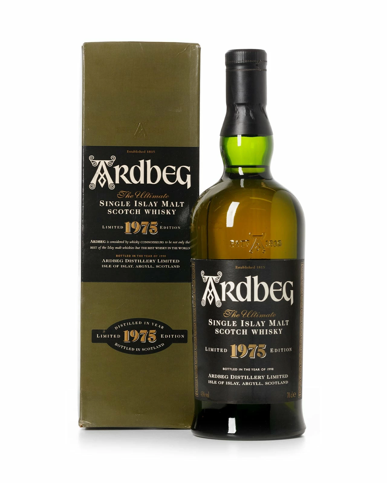 Ardbeg 1975 23 Year Old Bottled 1998 With Original Box 3 Ardbeg 1975 23 Year Old Bottled 1998 With Original Box