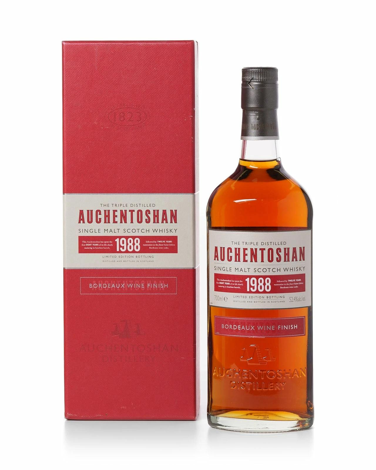 Auchentoshan 1988 20 Year Old Bordeaux Finish With Original Box 3 Auchentoshan 1988 20 Year Old Bordeaux Finish With Original Box