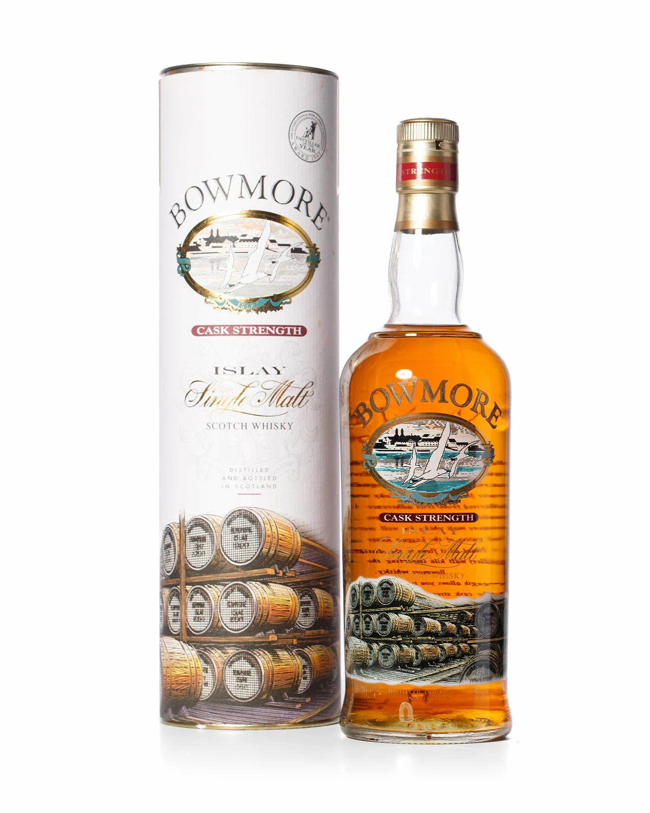 Bowmore Cask Strength 56% ABV With Original Tube 3 Bowmore Cask Strength 56% ABV With Original Tube