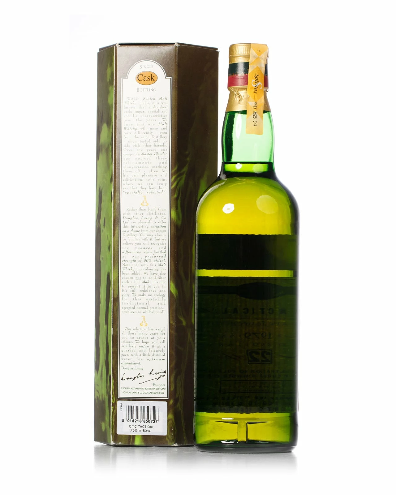 Talisker 1979 22 Year Old Old Malt Cask Tactical Douglas Laing Bottled 2001 With Original Box 4 Talisker 1979 22 Year Old Old Malt Cask Tactical Douglas Laing Bottled 2001 With Original Box - Image 2