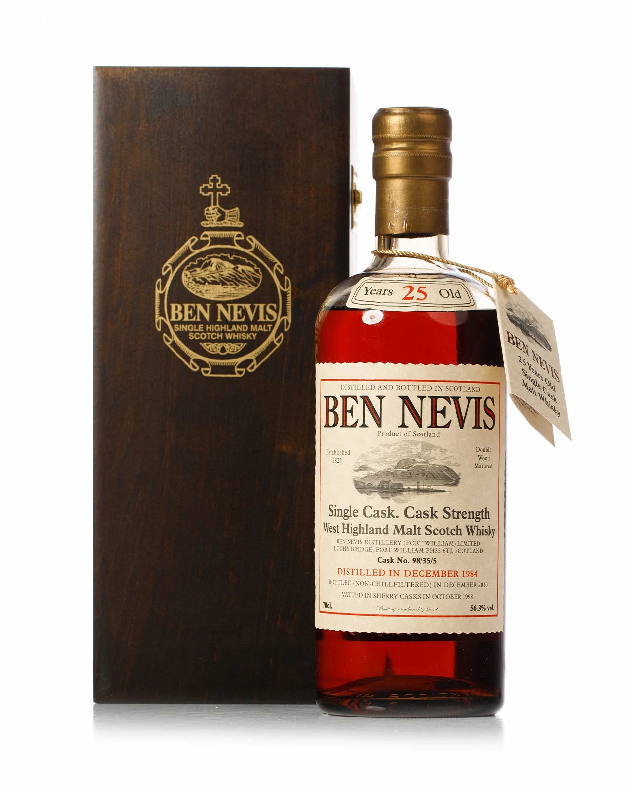 Ben Nevis 1984 25 Year Old Cask Strength Bottled 2010 With Original Box 3 Ben Nevis 1984 25 Year Old Cask Strength Bottled 2010 With Original Box