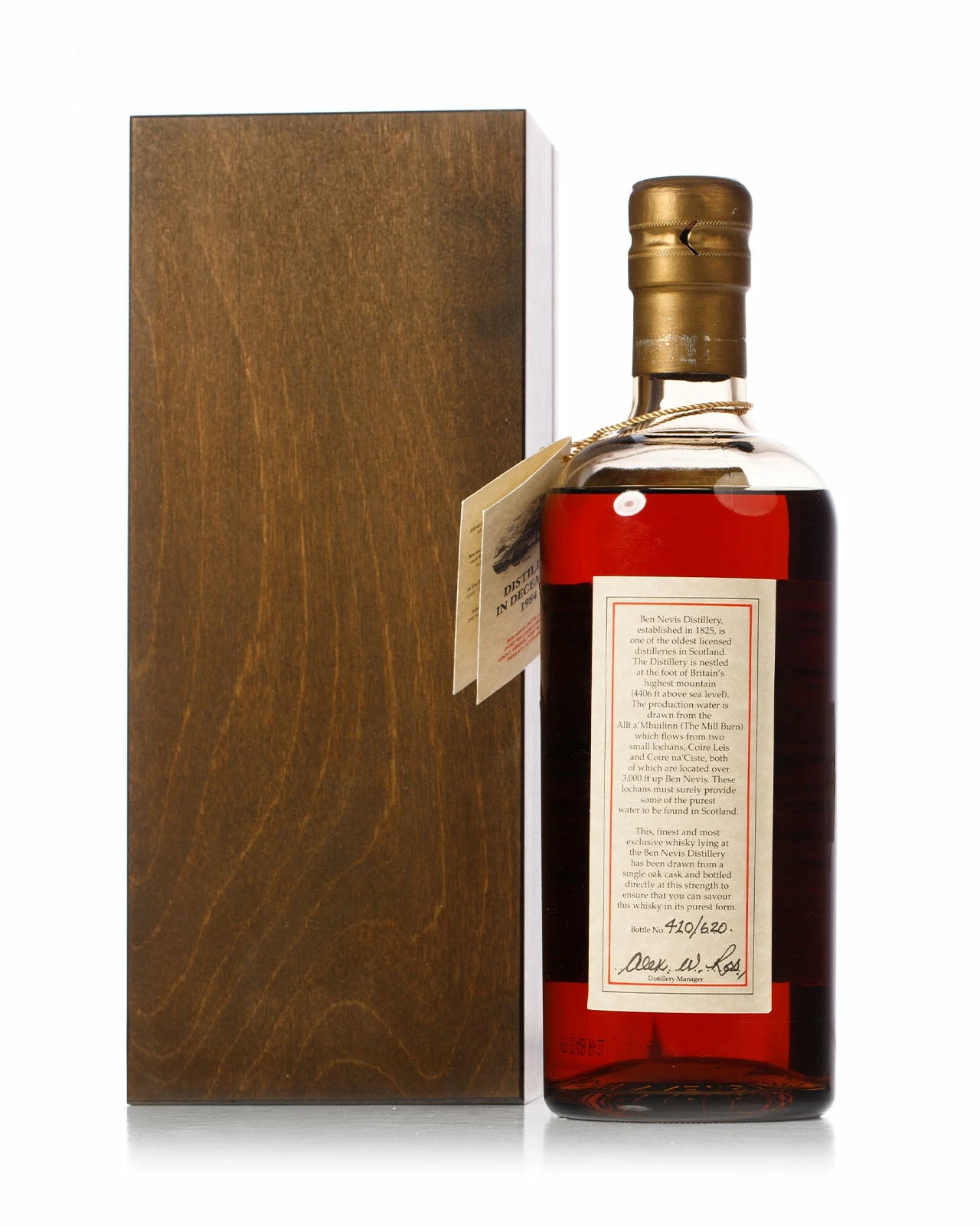 Ben Nevis 1984 25 Year Old Cask Strength Bottled 2010 With Original Box 4 Ben Nevis 1984 25 Year Old Cask Strength Bottled 2010 With Original Box - Image 2