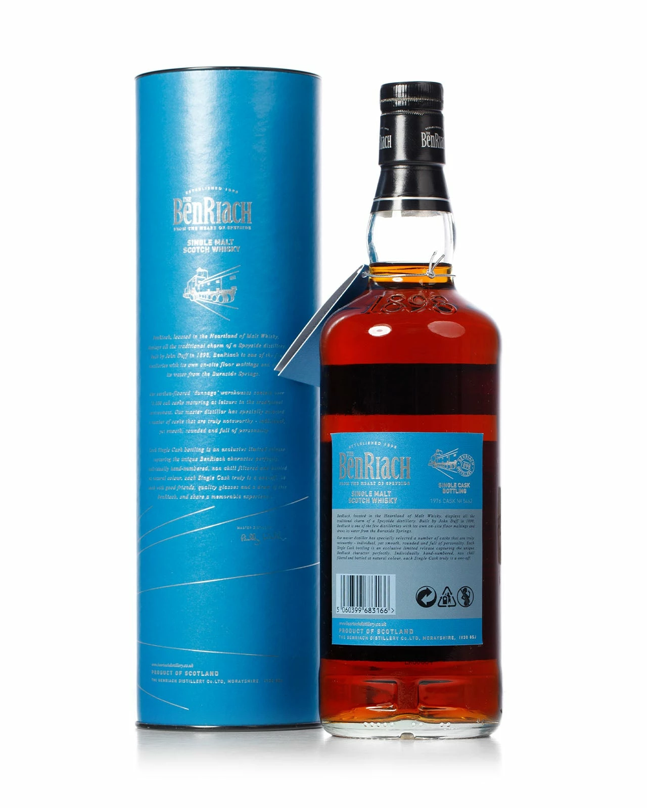 BenRiach 1976 39 Year Old Bottled 2016 With Original Tube Cask No. 5462 4 BenRiach 1976 39 Year Old Bottled 2016 With Original Tube Cask No. 5462 - Image 2