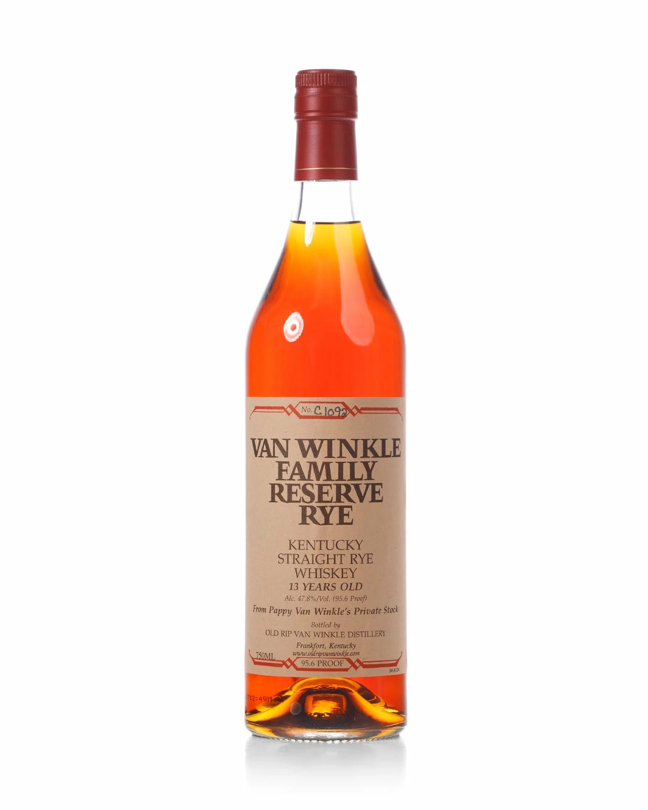 Van Winkle 13 Year Old Family Reserve No. C1092 3 Van Winkle 13 Year Old Family Reserve No. C1092