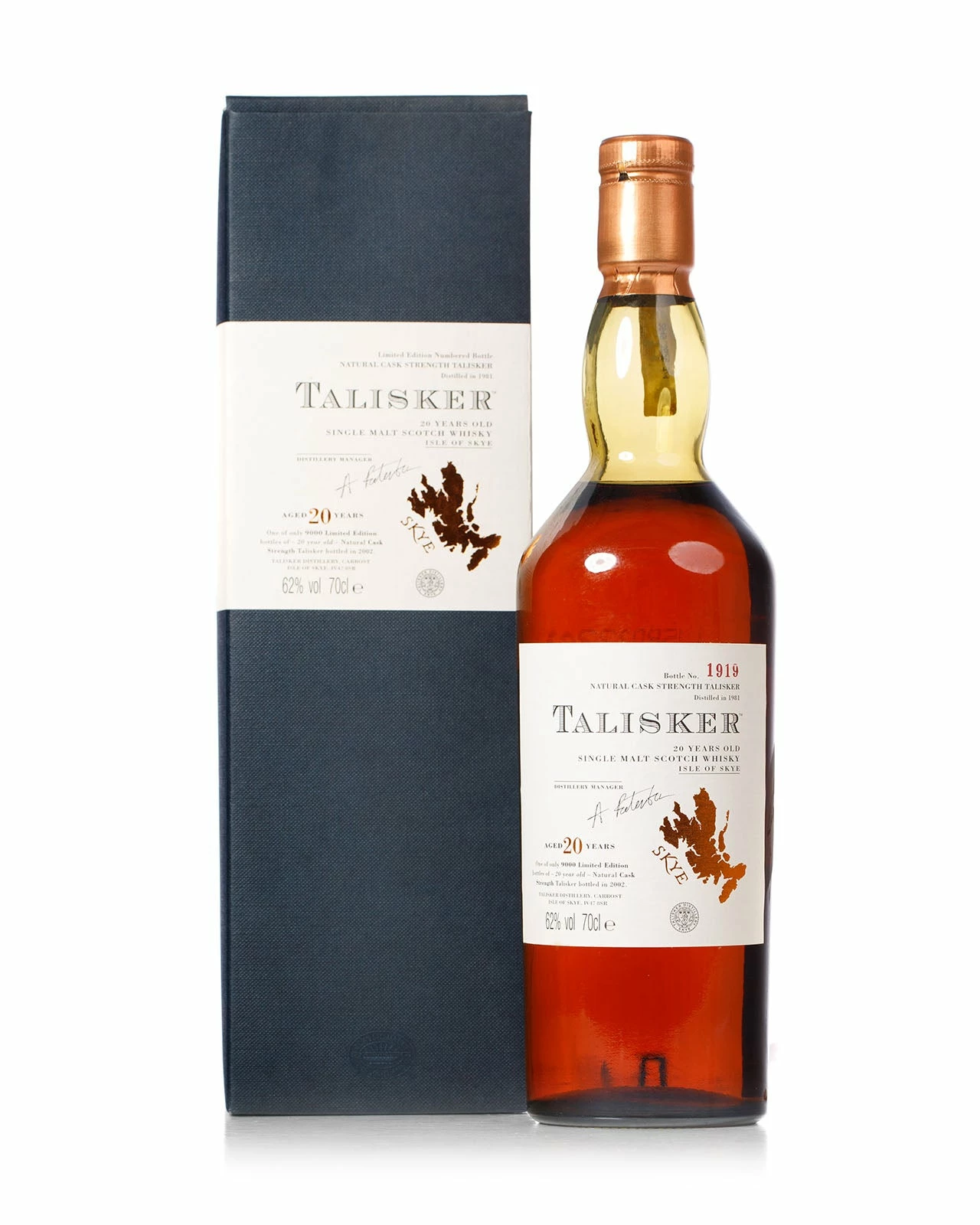 Talisker 1981 20 Year Old Cask Strength Bottled 2002 With Original Box 3 Talisker 1981 20 Year Old Cask Strength Bottled 2002 With Original Box