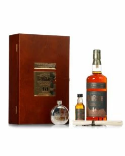 BenRiach 1966 40 Year Old Bottled 2006 With Original Box Hip Flask And Miniature