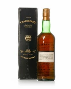 Glencadam 1980 11 Year Old Cadenhead's Authentic Collection Bottled 1992 With Original Box -MARKLITTLER Sales CadenheadsGlencadam11yr1b