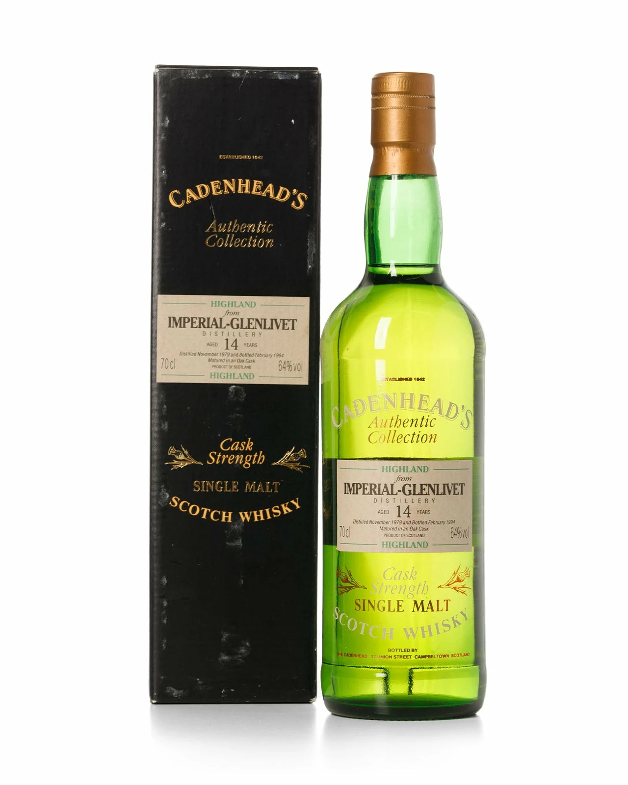 Imperial-Glenlivet 1979 Cadenhead's Authentic Collection Bottled 1994 With Original Box 3 Imperial-Glenlivet 1979 Cadenhead's Authentic Collection Bottled 1994 With Original Box