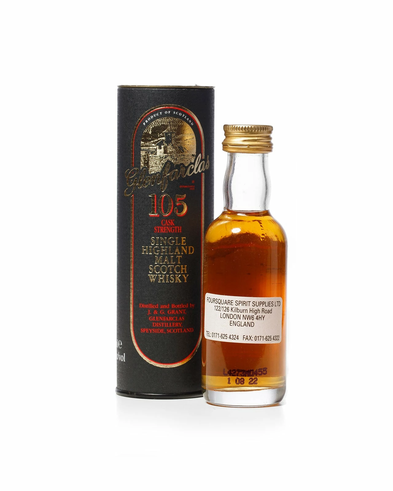 Glenfarclas 105 Cask Strength 50ml Miniature With Original Tube 4 Glenfarclas 105 Cask Strength 50ml Miniature With Original Tube - Image 2