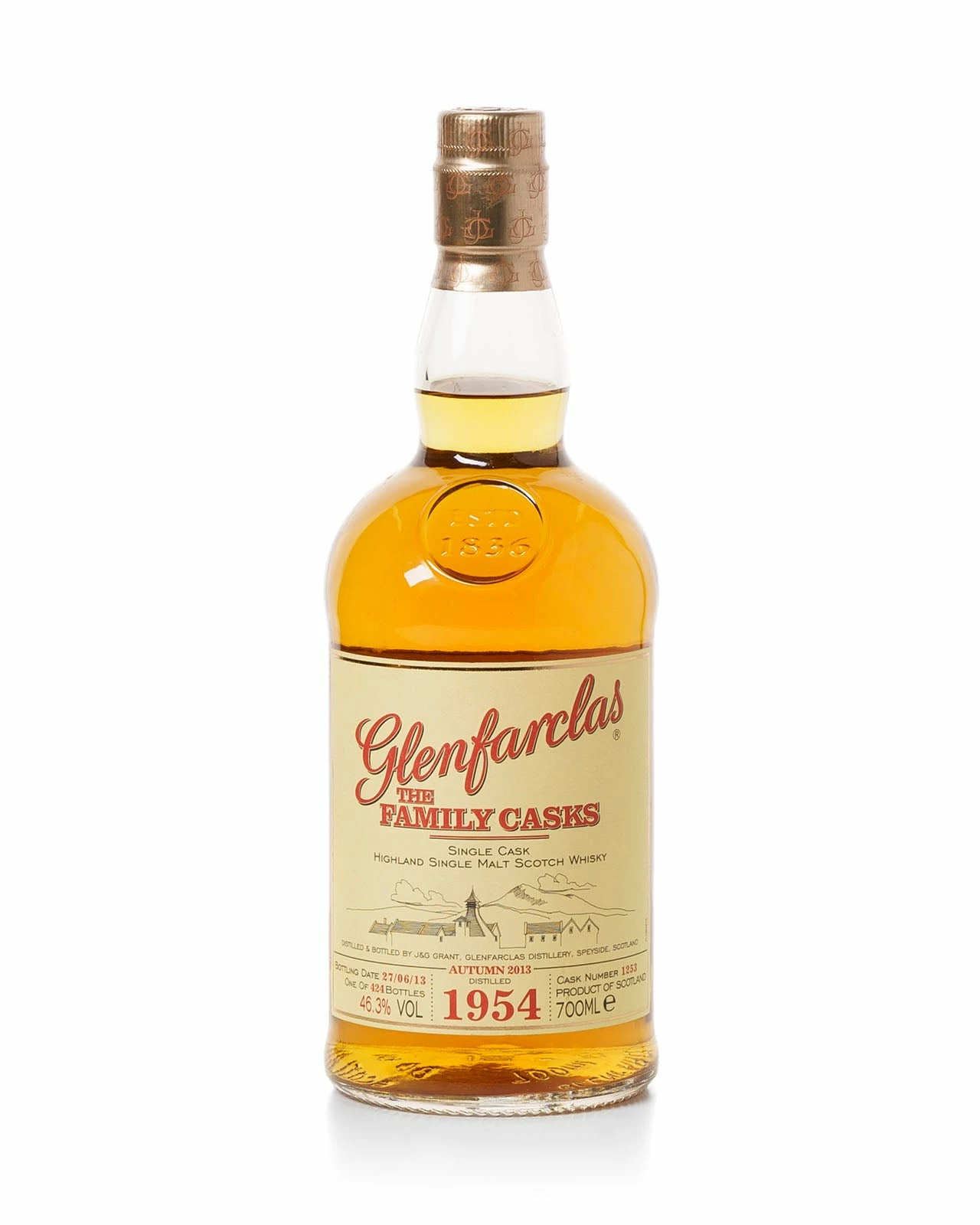 Glenfarclas 1954 Family Casks Bottled 2013 With Original Wooden Box 4 Glenfarclas 1954 Family Casks Bottled 2013 With Original Wooden Box - Image 2