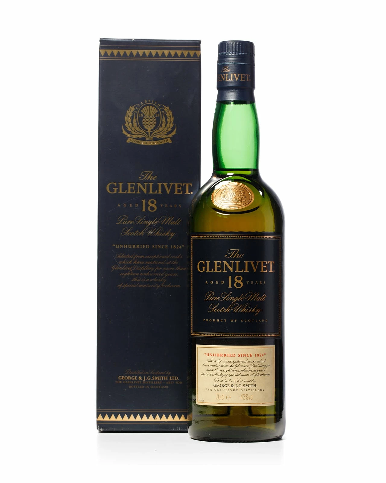 Glenlivet 18 Year Old Bottled 1990s With Original Box 3 Glenlivet 18 Year Old Bottled 1990s With Original Box