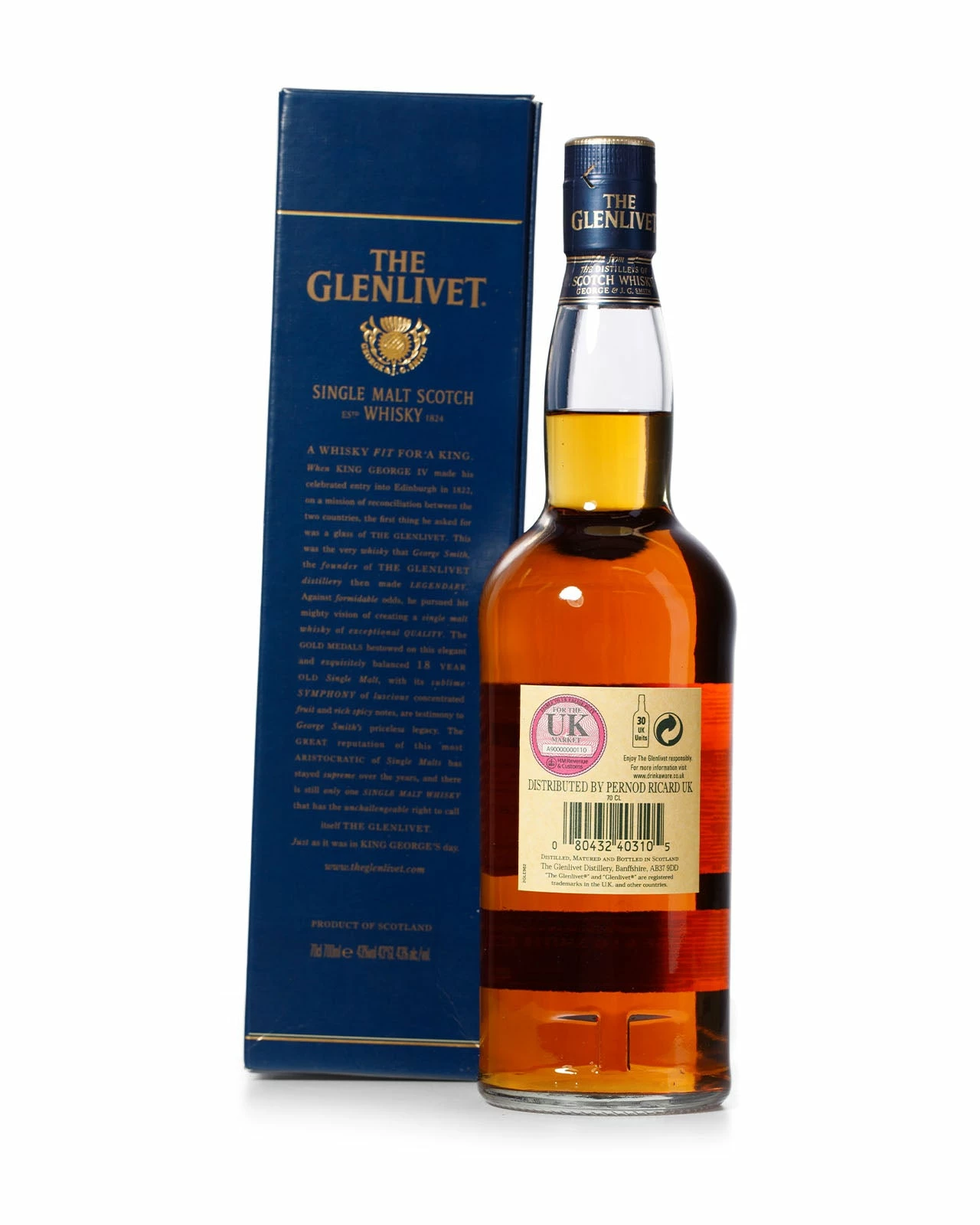 Glenlivet 18 Year Old With Original Box 4 Glenlivet 18 Year Old With Original Box - Image 2