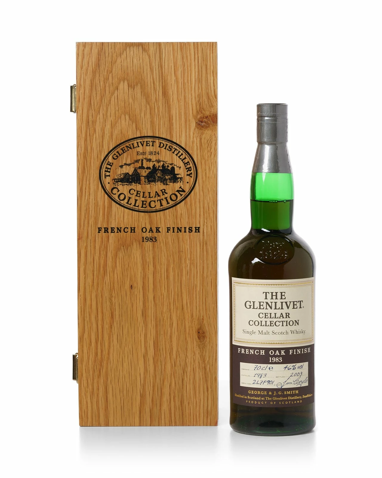 Glenlivet 1983 French Oak Finish Cellar Collection With Original Wooden Box 4 Glenlivet 1983 French Oak Finish Cellar Collection With Original Wooden Box - Image 2
