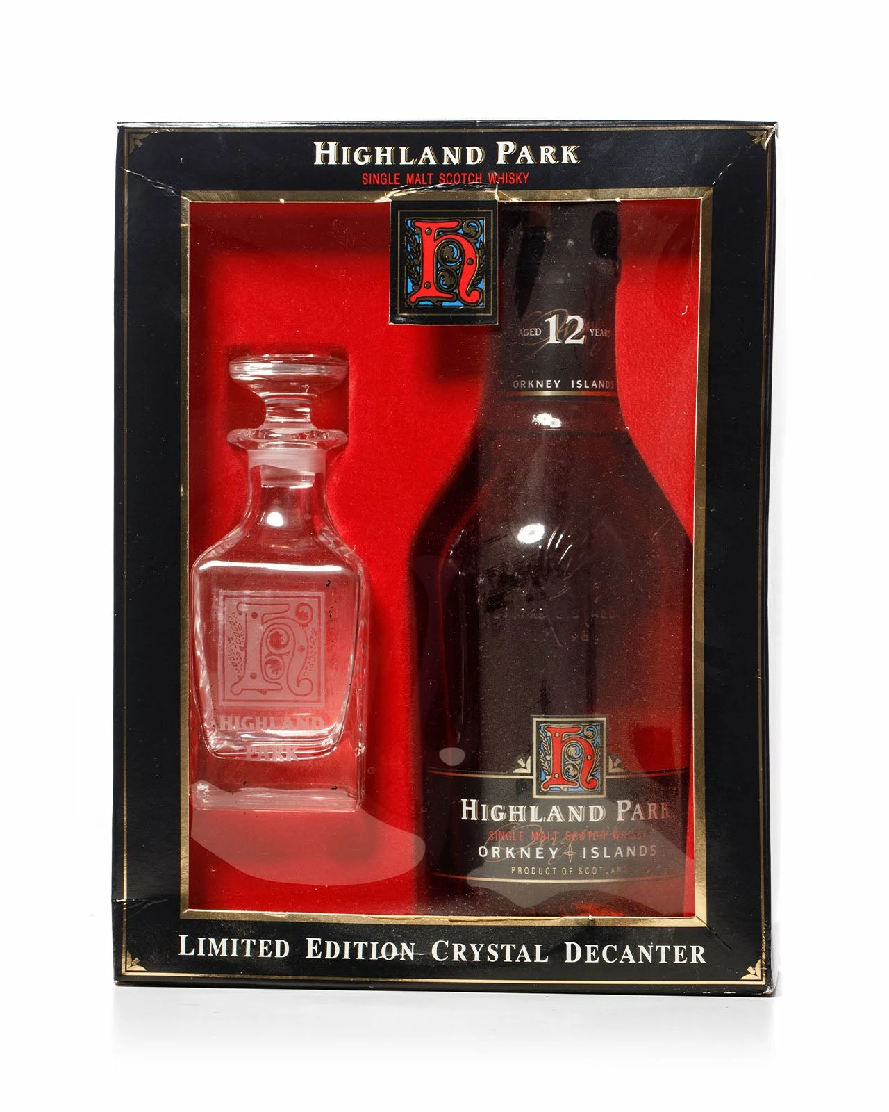 Highland Park 12 Year Old Crystal Decanter Set In Original Box 4 Highland Park 12 Year Old Crystal Decanter Set In Original Box - Image 2