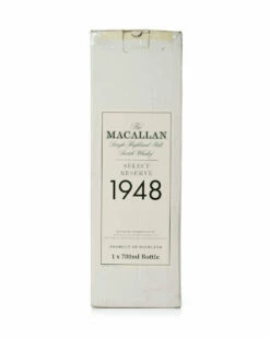 Macallan 1948 51 Year Old Select Reserve Bottled 1999 With Original Tube And Wooden Box And 13 Macallan 1948 51 Year Old Select Reserve Bottled 1999 With Original Tube And Wooden Box And -MARKLITTLER Sales Macallan Select Reserve 1948 51yr 1e
