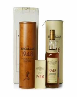Macallan 1948 51 Year Old Select Reserve Bottled 1999 With Original Tube And Wooden Box And