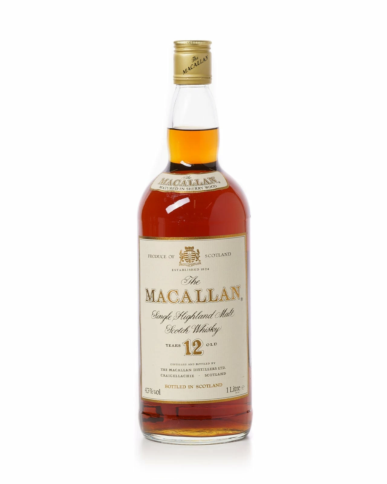 Macallan 12 Year Old Sherry Cask 1 Litre Screw Cap With Original Box 4 Macallan 12 Year Old Sherry Cask 1 Litre Screw Cap With Original Box - Image 2