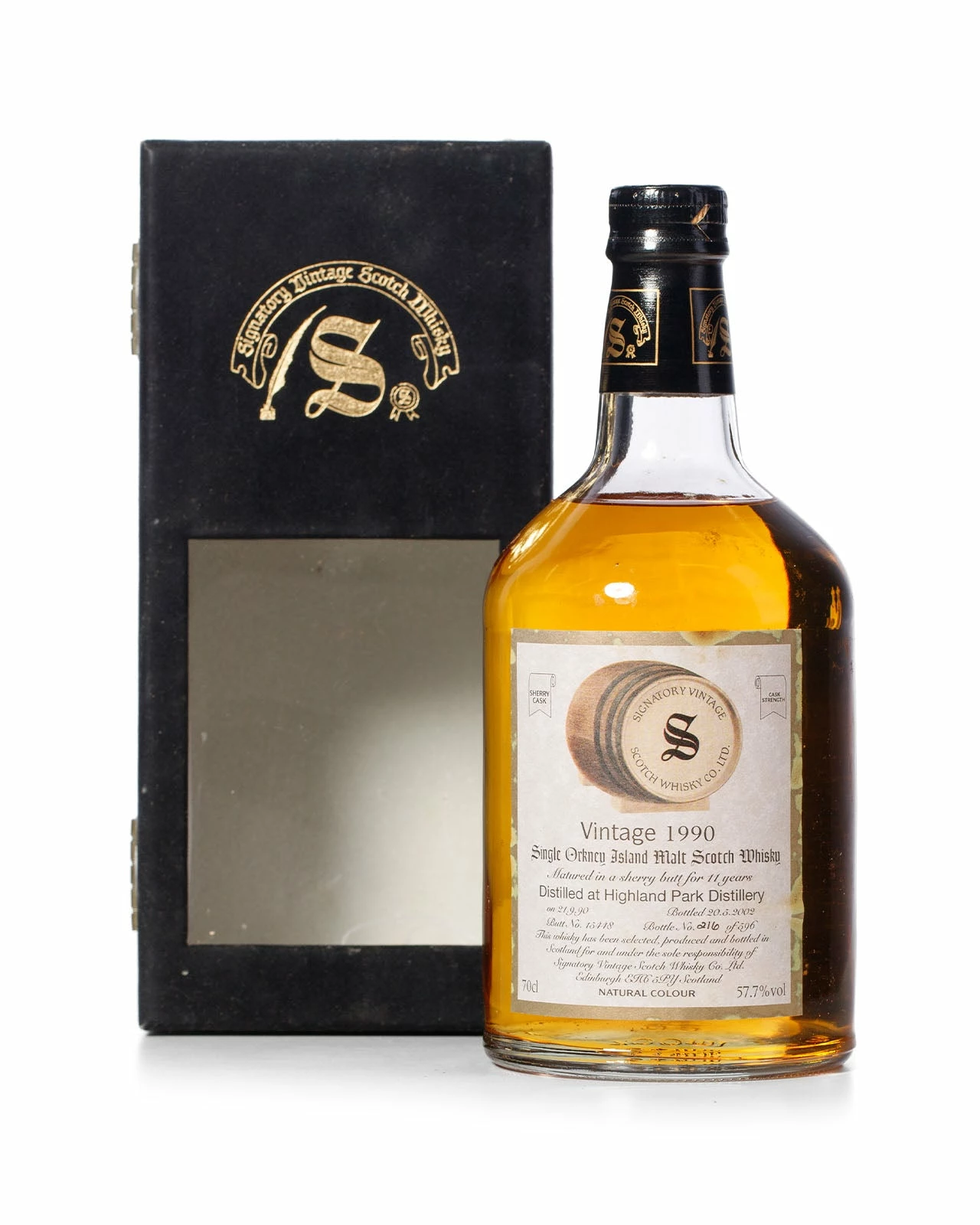 Highland Park 1990 11 Year Old Signatory Vintage Bottled 2002 With Original Box 3 Highland Park 1990 11 Year Old Signatory Vintage Bottled 2002 With Original Box