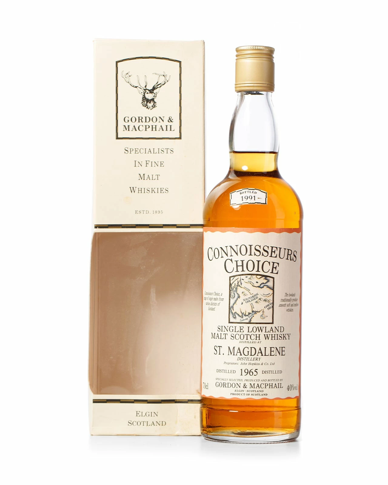 St Magdalene 1965 Connoisseurs Choice Gordon & Macphail Bottled 1991 With Original Box 3 St Magdalene 1965 Connoisseurs Choice Gordon & Macphail Bottled 1991 With Original Box