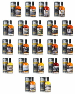 Port Charlotte Valinch Cask Exploration No.s 1-21 Collection With Original Tins