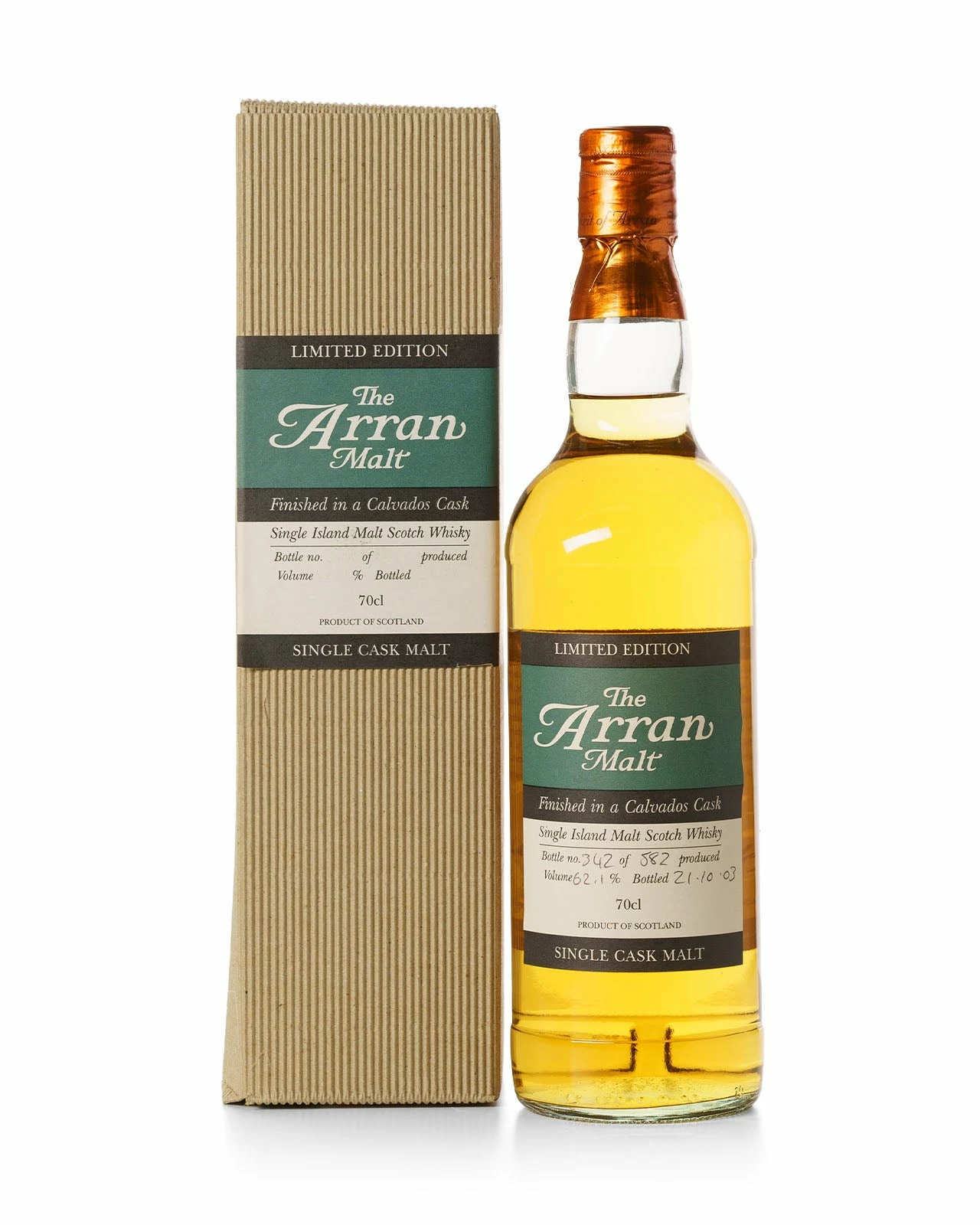 The Arran Malt Calvadas Cask Bottled 2003 With Original Box 3 The Arran Malt Calvadas Cask Bottled 2003 With Original Box
