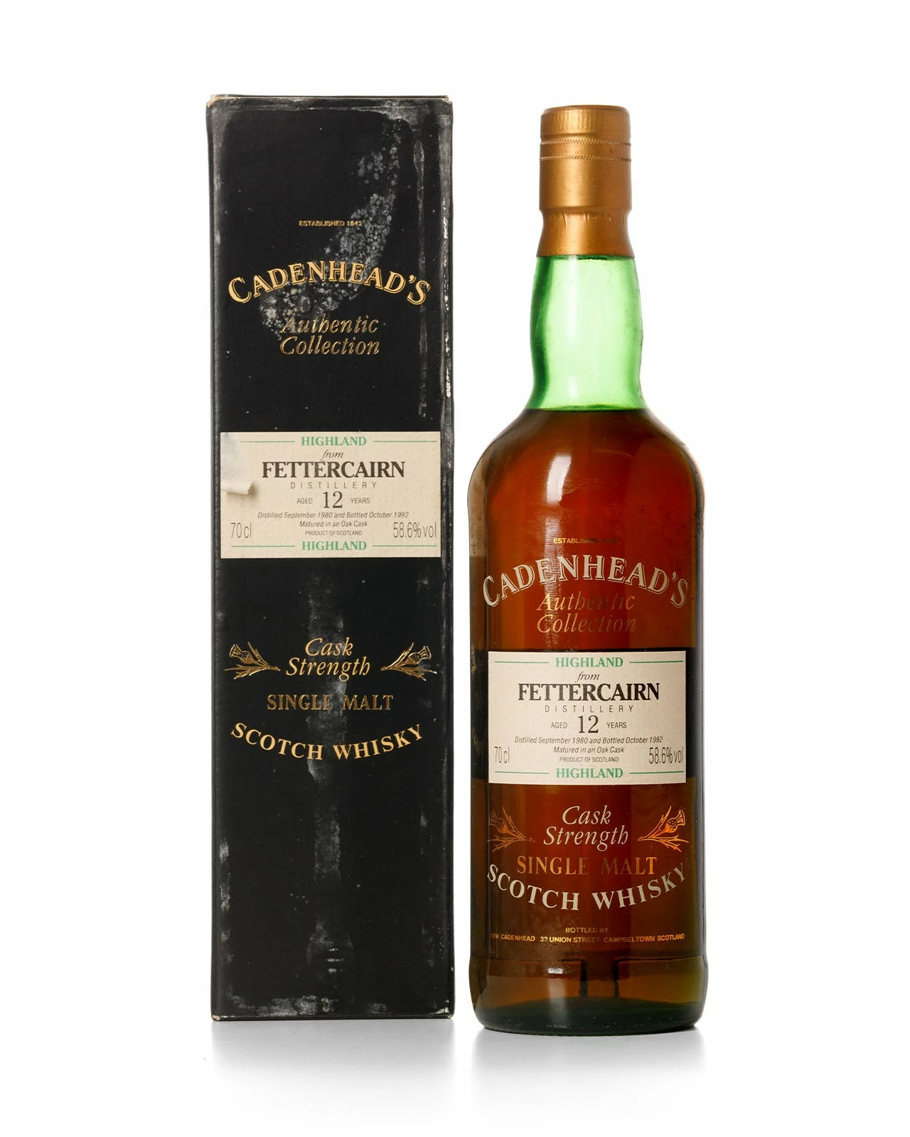 Fettercairn 1980 12 Year Old Cadenheads Authentic Collection Bottled 1992 With Original Box 3 Fettercairn 1980 12 Year Old Cadenheads Authentic Collection Bottled 1992 With Original Box