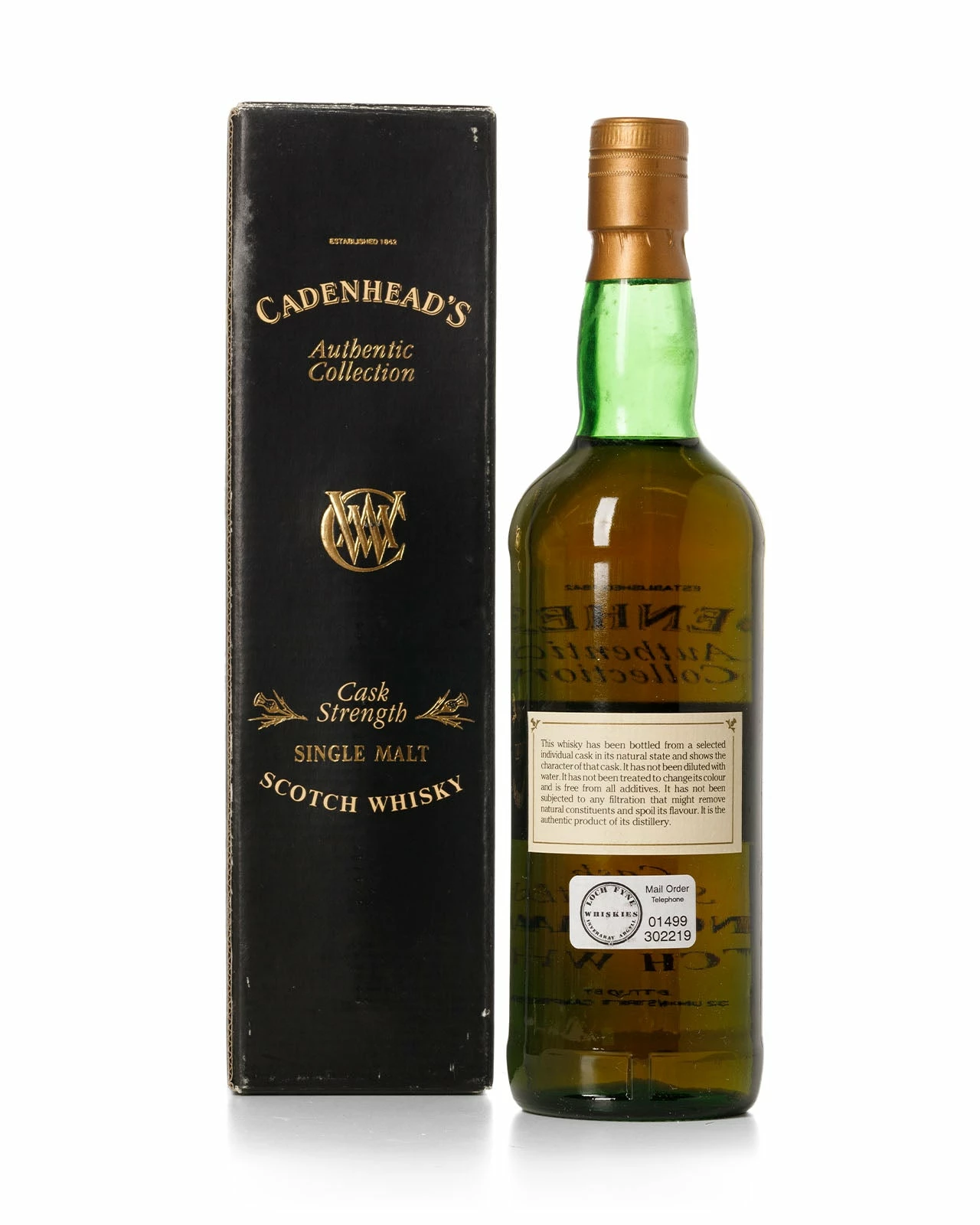 Glen Elgin-Glenlivet 1971 22 Year Old Cadenheads Authentic Collection Bottled 1993 With Original Box 4 Glen Elgin-Glenlivet 1971 22 Year Old Cadenheads Authentic Collection Bottled 1993 With Original Box - Image 2