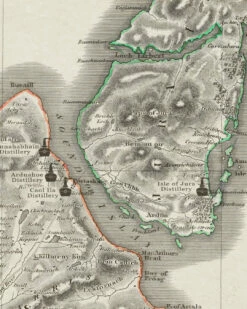 The Ultimate Distillery Map - Based On A 199 Year Old Original 9 The Ultimate Distillery Map - Based On A 199 Year Old Original -MARKLITTLER Sales closeup