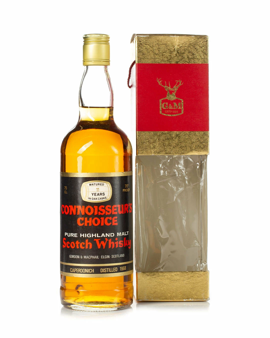 Caperdonich 1968 11 Year Old Connoisseurs Choice Black Label Gordon & Macphail Bottled 1979 75cl With Original Box 3 Caperdonich 1968 11 Year Old Connoisseurs Choice Black Label Gordon & Macphail Bottled 1979 75cl With Original Box
